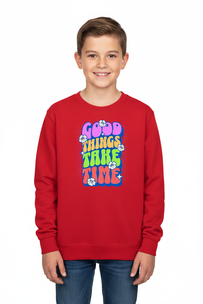 AWDis Kids Sweatshirt Good things