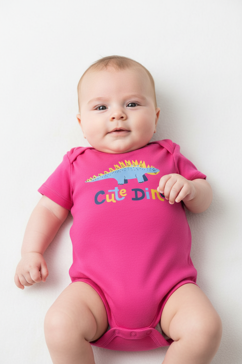 Baby - Bright Pink romper studio