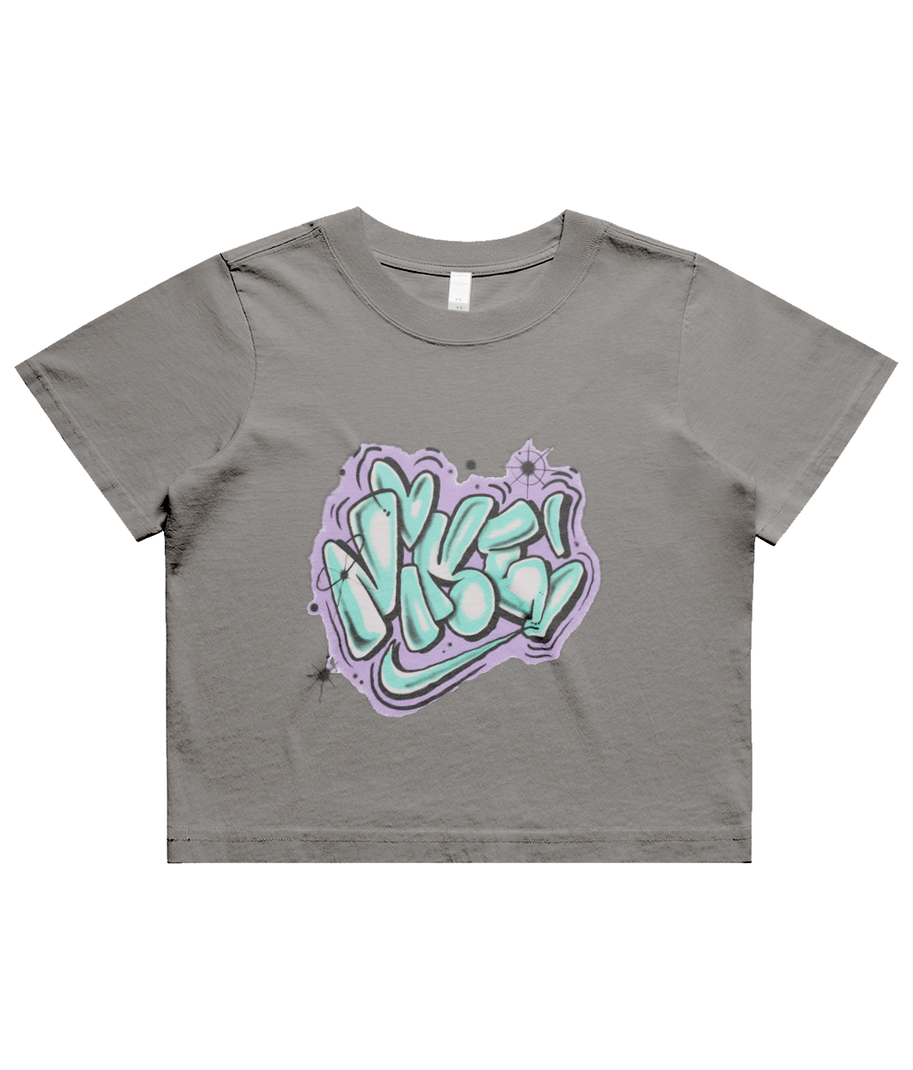 Ausgeblichenes bauchfreies T-Shirt Nike
