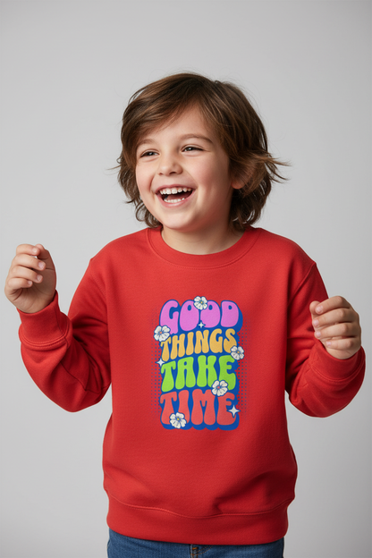 AWDis Kids Sweatshirt Good things