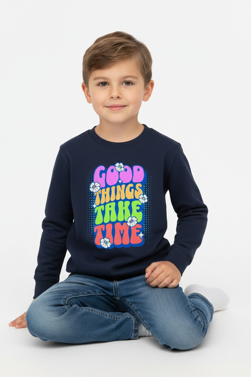 AWDis Kids Sweatshirt Good things