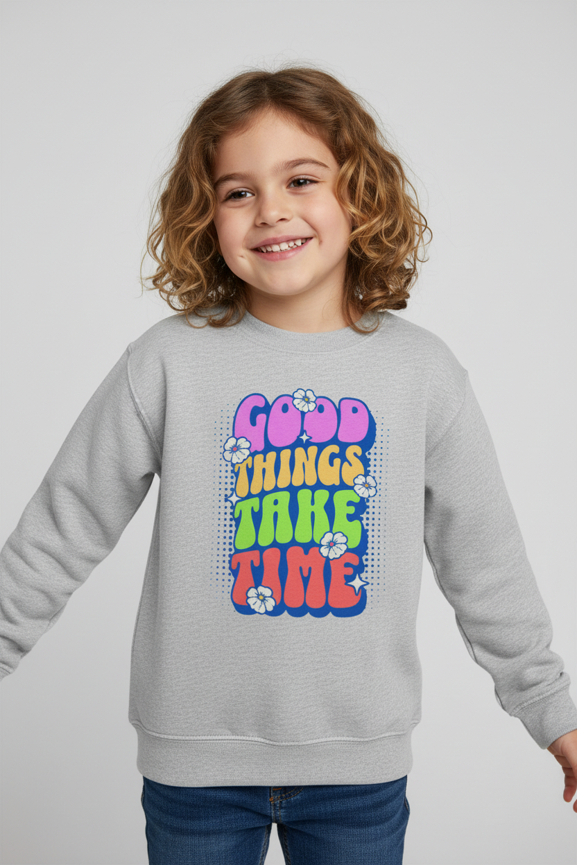 AWDis Kids Sweatshirt Good things