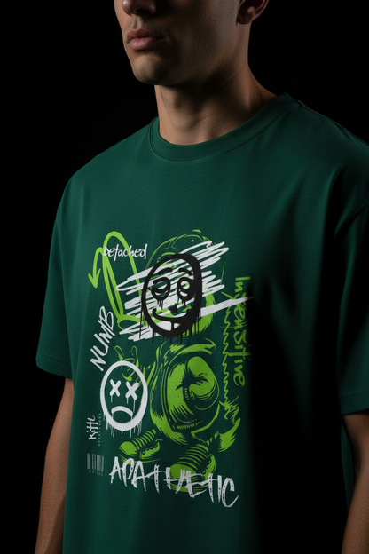 Green - Dark Studio Close-up