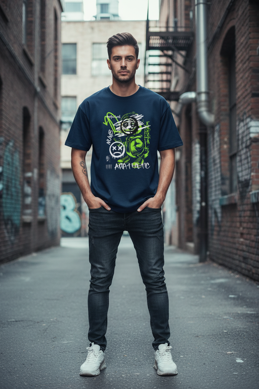 Light Navy - Heavy Oversize Tee