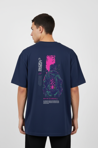 Male model back - Vintage Blue