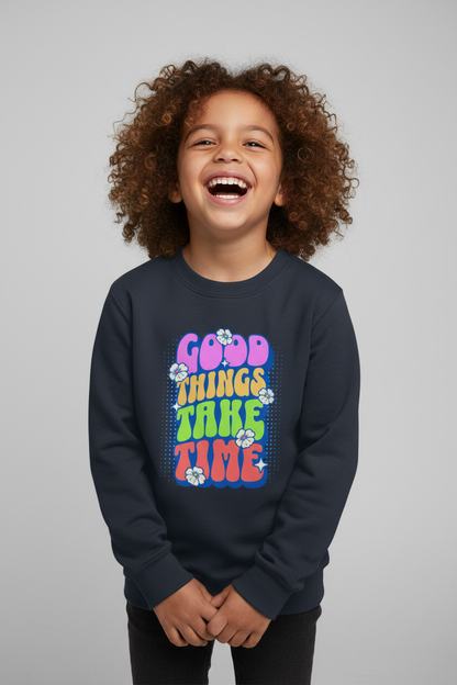 AWDis Kids Sweatshirt Good things