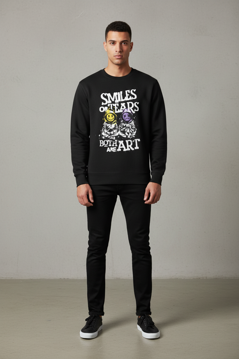 Black - Male Model Front View