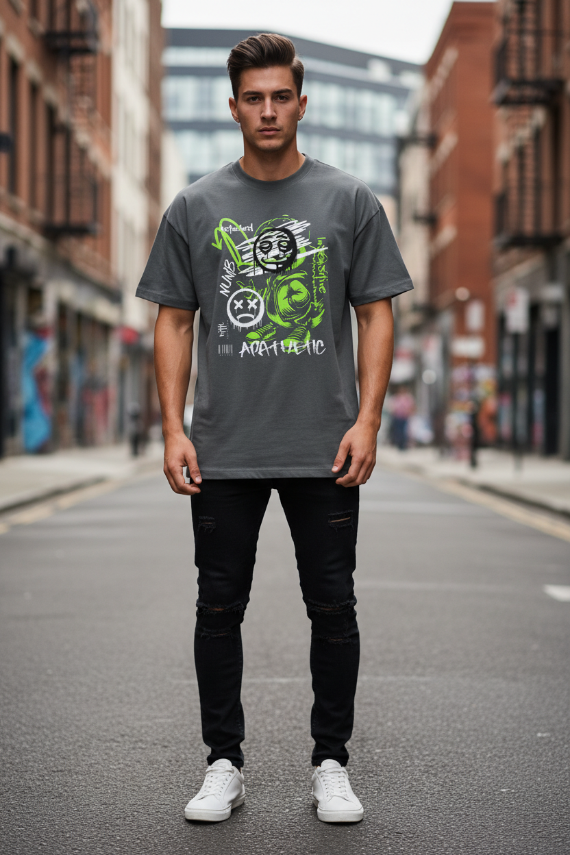 Dark Grey - Heavy Oversize Tee