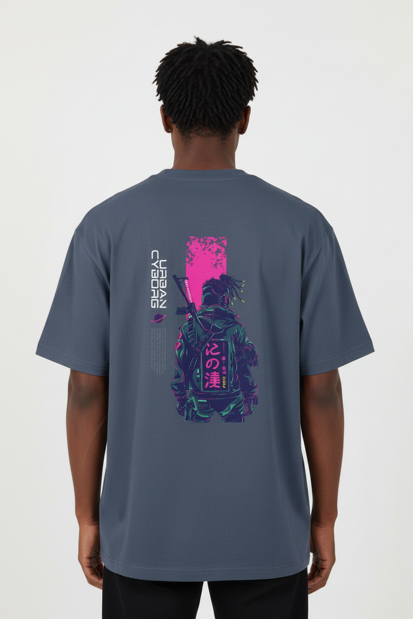 Male model back - Dark Grey