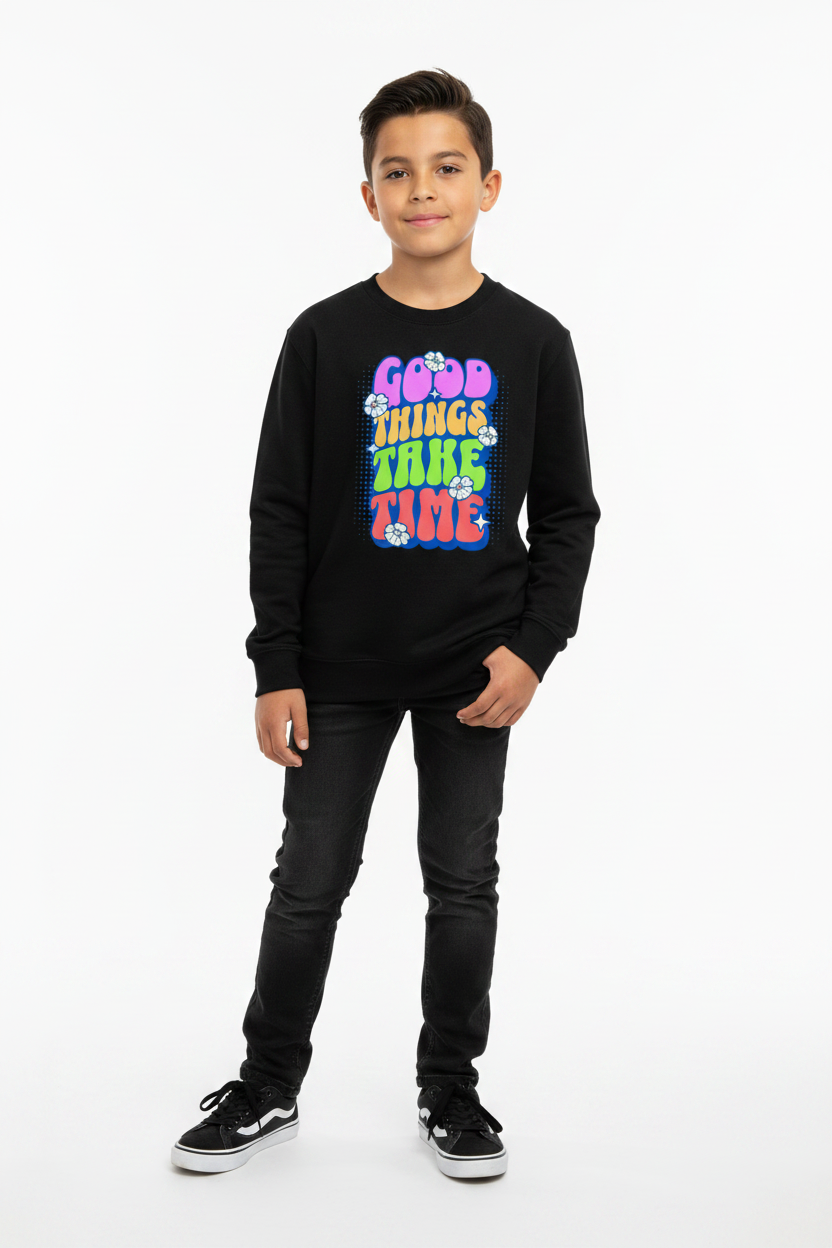 AWDis Kids Sweatshirt Good things