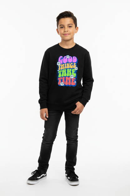 AWDis Kids Sweatshirt Good things