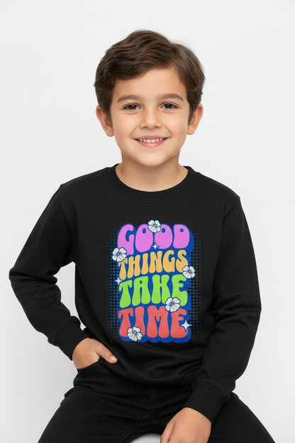AWDis Kids Sweatshirt Good things