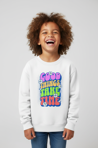 AWDis Kids Sweatshirt Good things