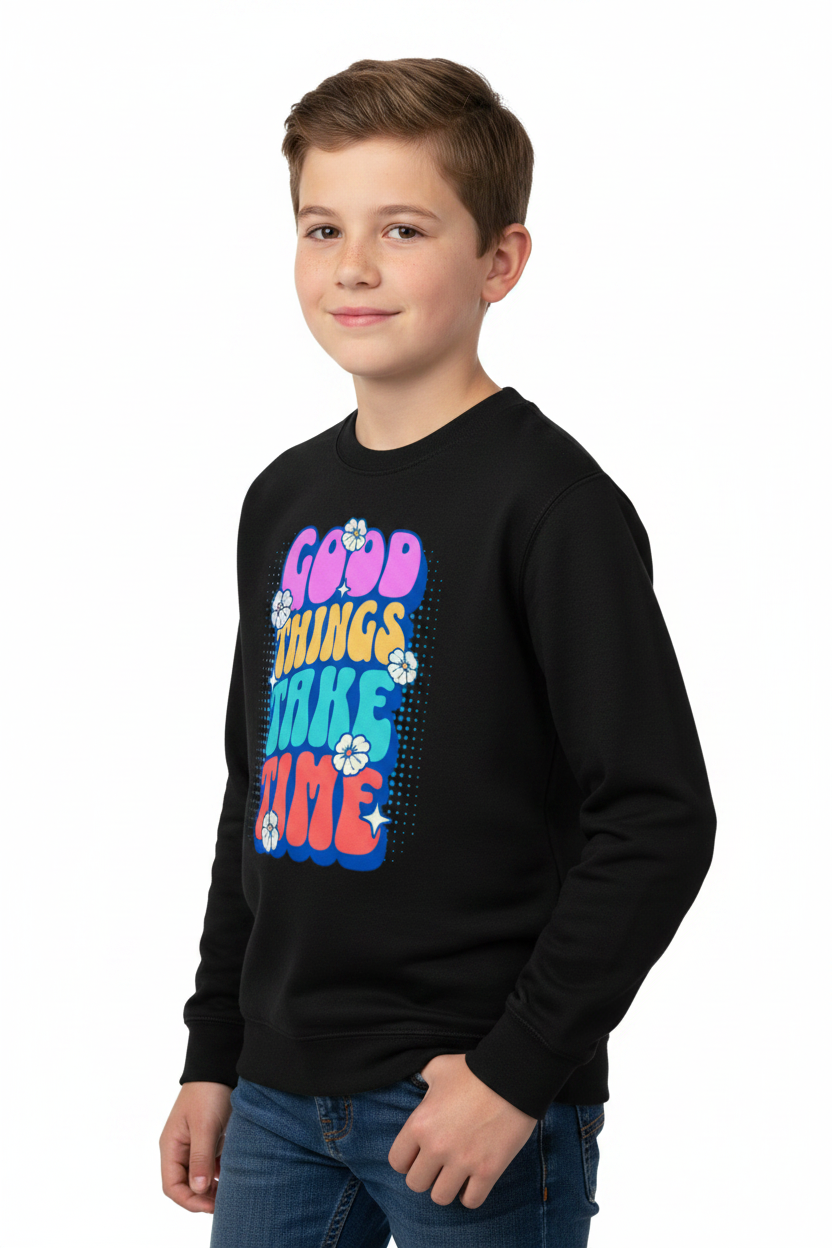 AWDis Kids Sweatshirt Good things