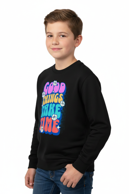 AWDis Kids Sweatshirt Good things