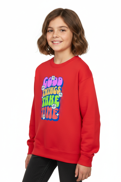 AWDis Kids Sweatshirt Good things