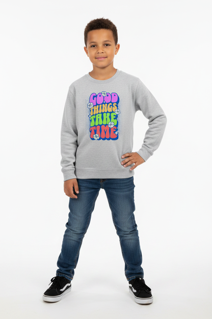 AWDis Kids Sweatshirt Good things