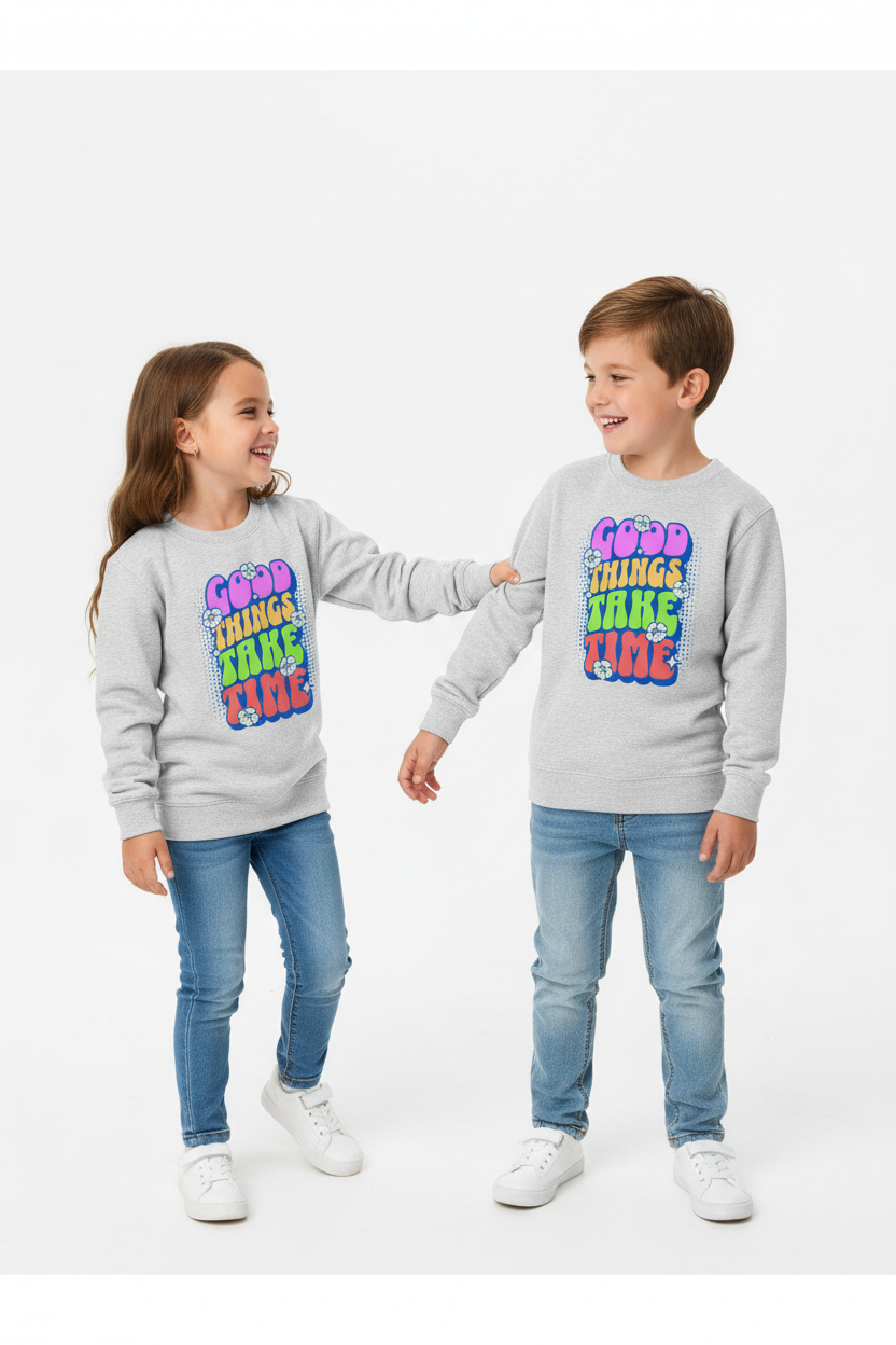 AWDis Kids Sweatshirt Good things