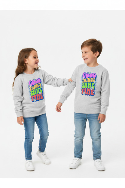 AWDis Kids Sweatshirt Good things