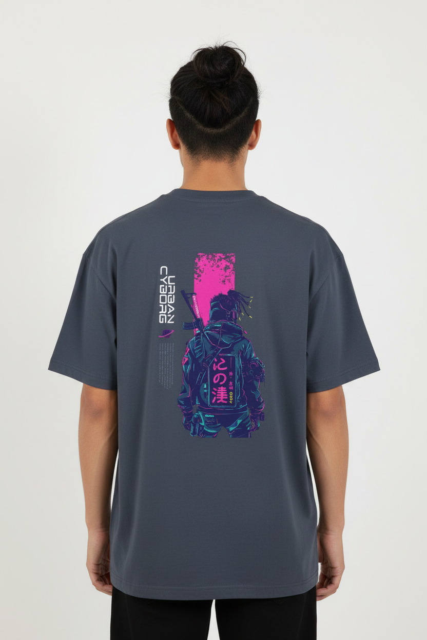 Male model back - Navy