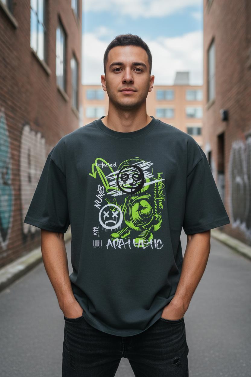 Bottle Green - Heavy Oversize Tee