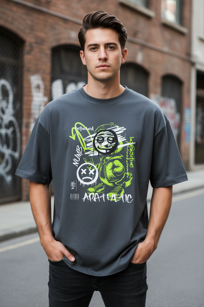 Charcoal Heather - Heavy Oversize Tee