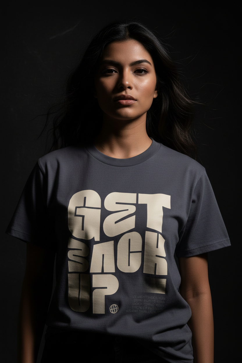 Close-up female dark studio - Navy