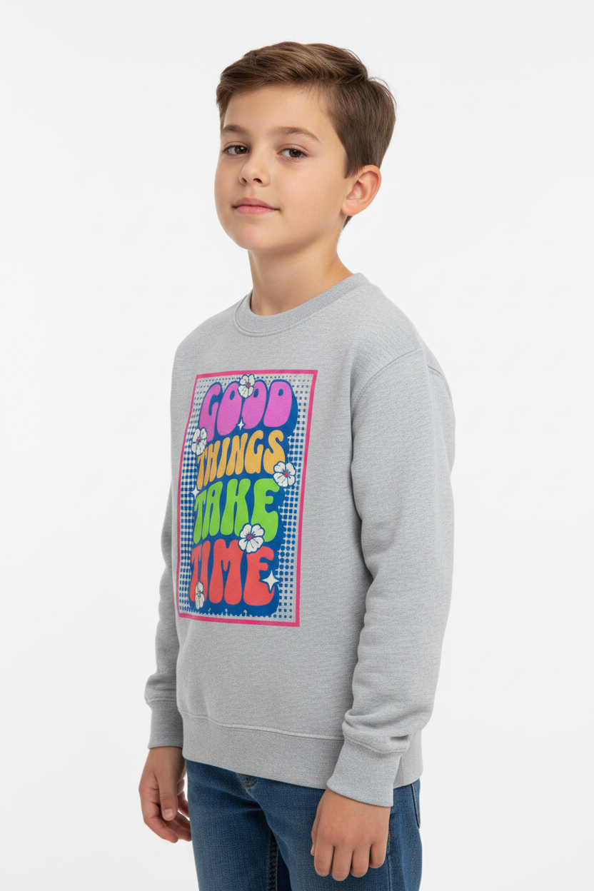 AWDis Kids Sweatshirt Good things