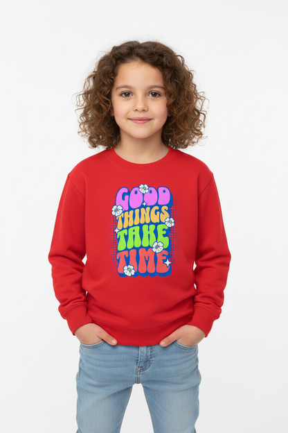 AWDis Kids Sweatshirt Good things