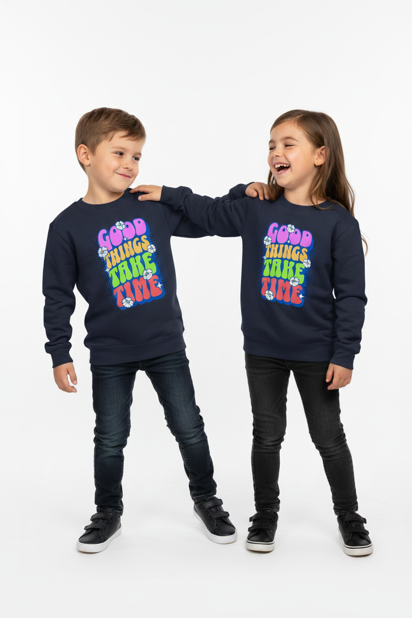 AWDis Kids Sweatshirt Good things