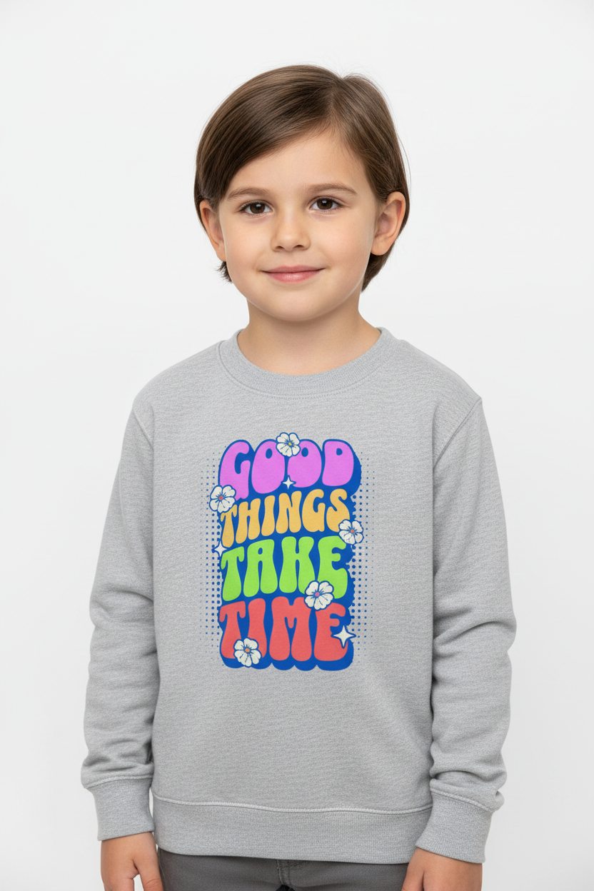 AWDis Kids Sweatshirt Good things