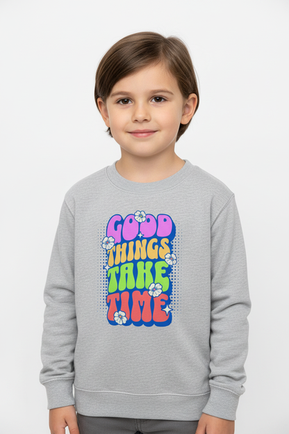 AWDis Kids Sweatshirt Good things