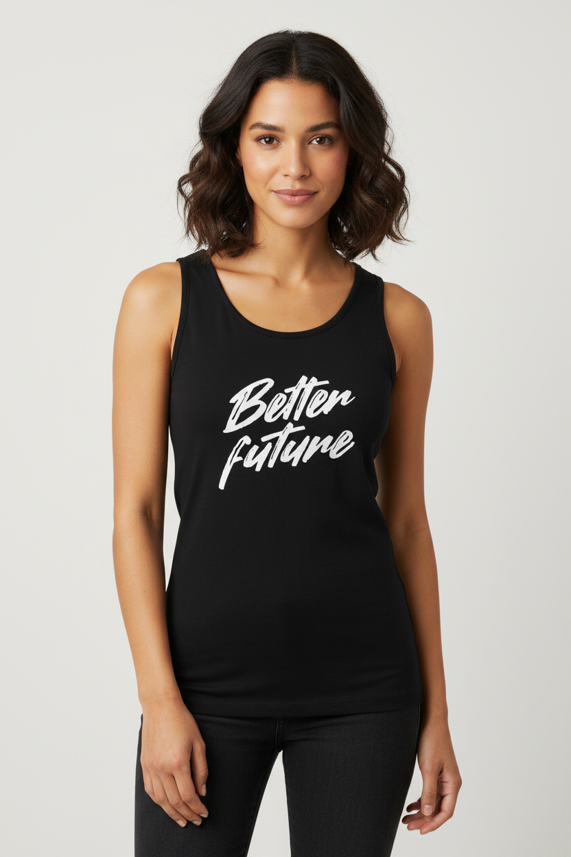 Female model 1 - Ladies Merch Top
